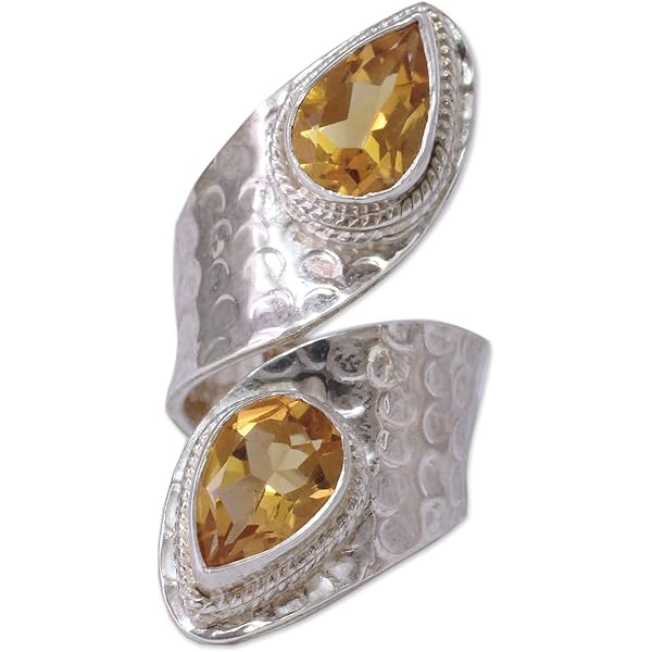 Simulated Amethyst & Multi Stone Fashion Ring in 925